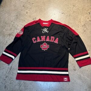 Vintage Official Canada Hockey Jersey TEEPEE Sports Size 2XL